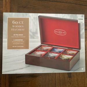 Wooden Tea Chest 60 count